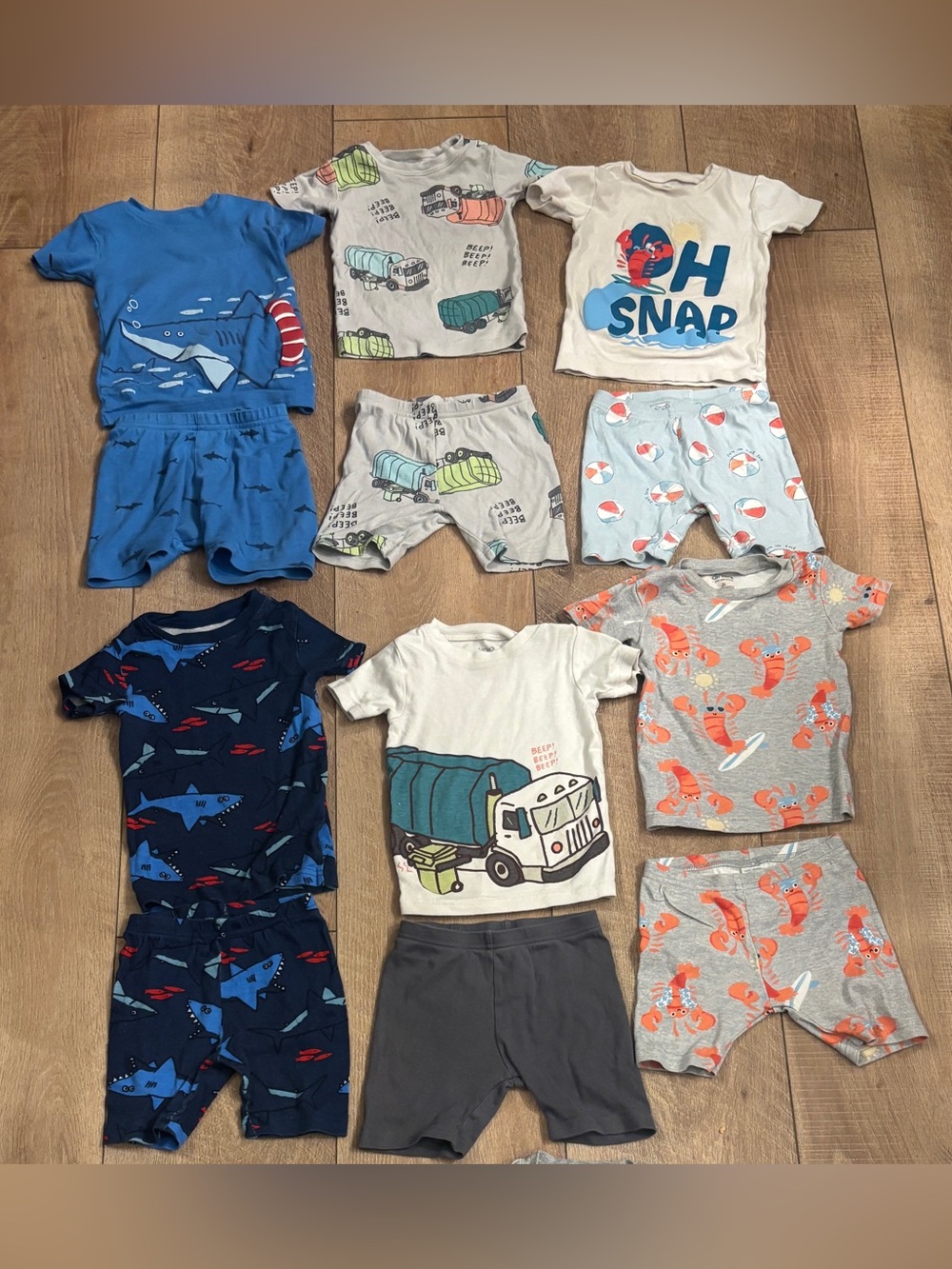 Carter's 12 Piece Kids Pajama Set size 2T
